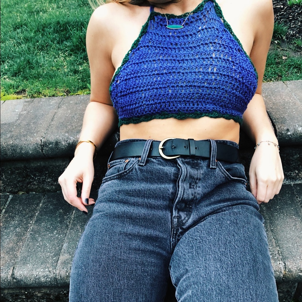 Handmade crochet crop top